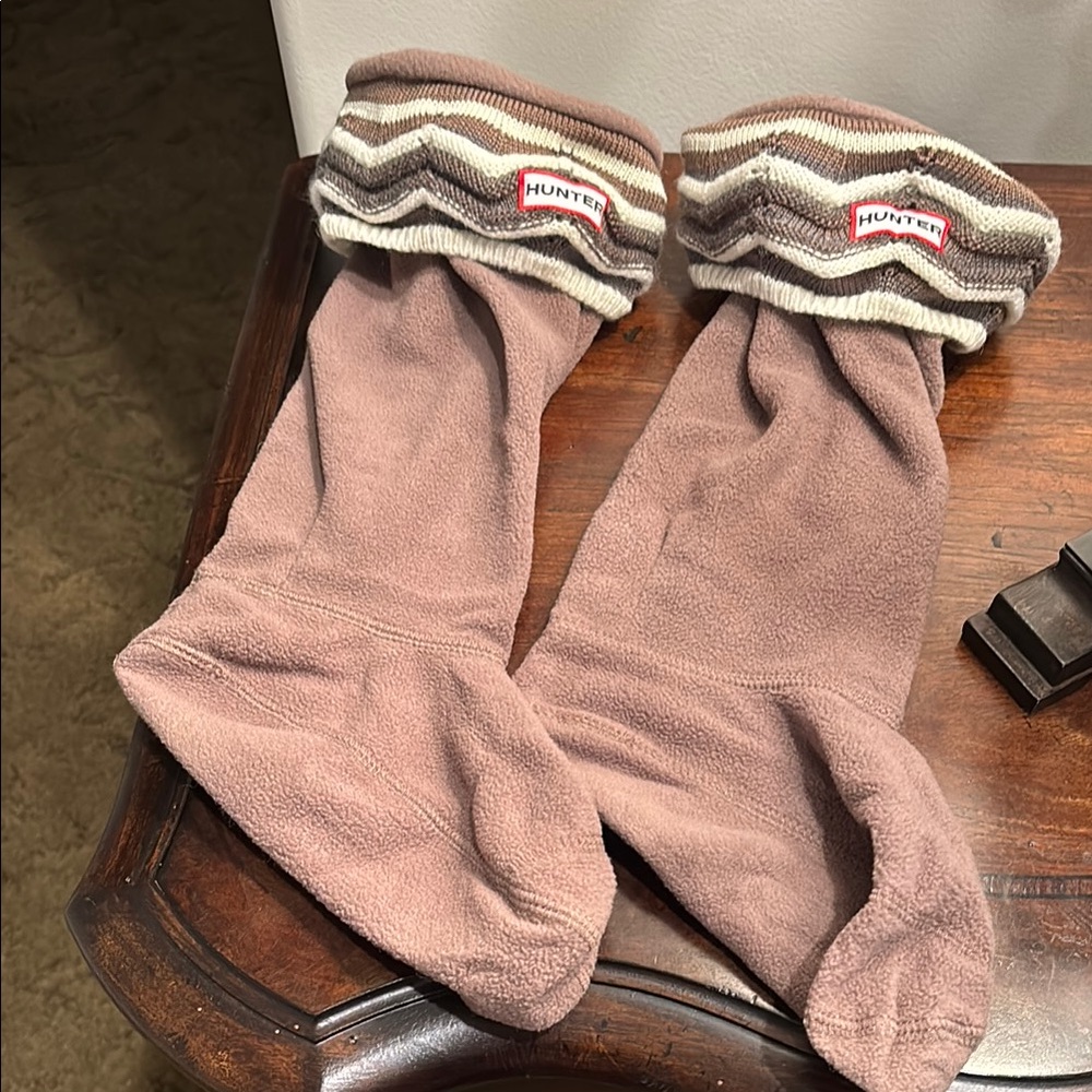 Hunter Brown Fleece Socks